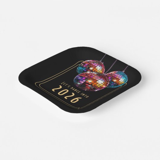 Neujahrspapier Pappteller (Gewinkelt)