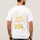 Neujahrsparty-Shirt T-Shirt (Rückseite)