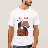 Neujahrspferd T-Shirt (Vorderseite)