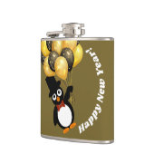 Neujahrspinguin Flachmann (Links)