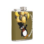 Neujahrspinguin Flachmann (Rechts)