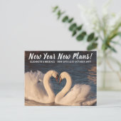 Neujahrsplanwechsel Foto Hochzeit Postkarte (Stehend Vorderseite)