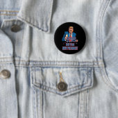 Neujahrspräsident Funny Trump 2025 nimmt Amerika Button (Beispiel)