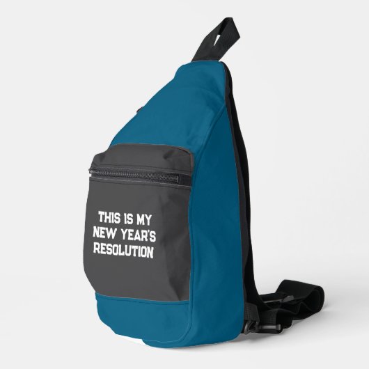 Neujahrsresolution Crossbody Bag (Rechte Ecke)