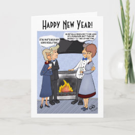 Neujahrsresolution geklappte Grußkarte Karte