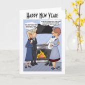 Neujahrsresolution geklappte Grußkarte Karte (Gelbe Blume)