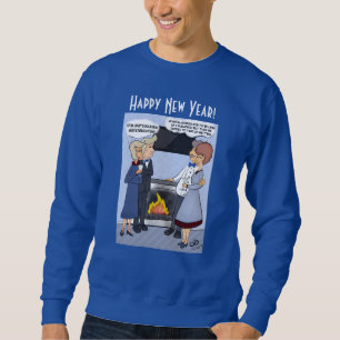 Neujahrsresolution Männerpult Sweatshirt