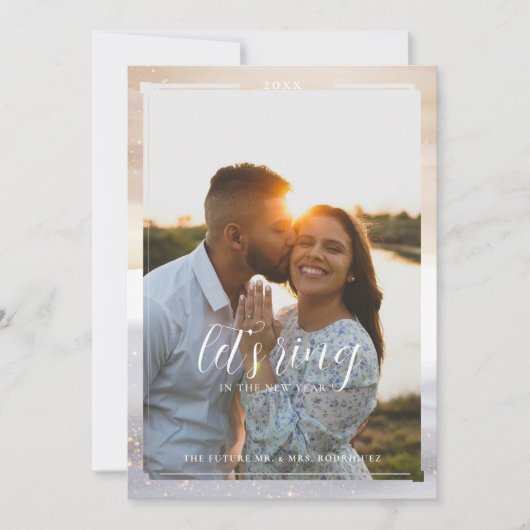 Neujahrsring | Modernes Foto Save The Date (Vorderseite)