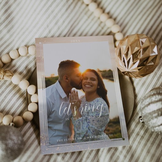 Neujahrsring | Modernes Foto Save The Date