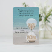 Neujahrsrubrik 2026 Vielen Dank aus der Wirtschaft Karte (Stehend Vorderseite)