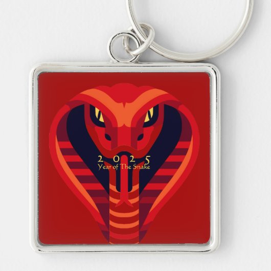 Neujahrsschlange in China 2025 MSqK01 Schlüsselanhänger (Vorne)
