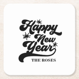 Neujahrssparkle Rechteckiger Pappuntersetzer