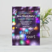 Neujahrssternlampen Einladung (Stehend Vorderseite)