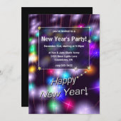 Neujahrssternlampen Einladung (Vorne/Hinten)