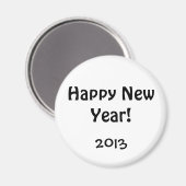 Neujahrstag 2013 magnet (Vorderseite/Rückseite)
