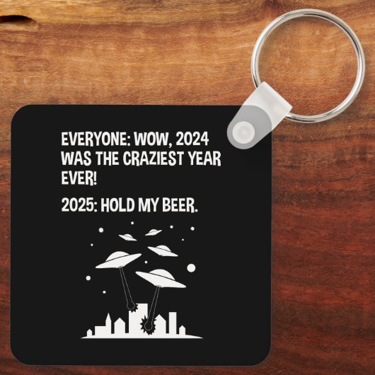 Neujahrstag 2025 schlüsselanhänger (Rückseite)