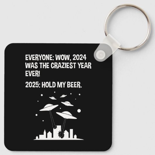 Neujahrstag 2025 schlüsselanhänger (Rückseite)