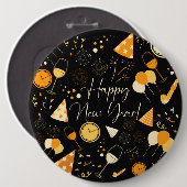 Neujahrstag Button (Vorne & Hinten)