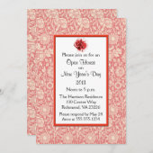 Neujahrstag der Nelken Einladung (Vorne/Hinten)