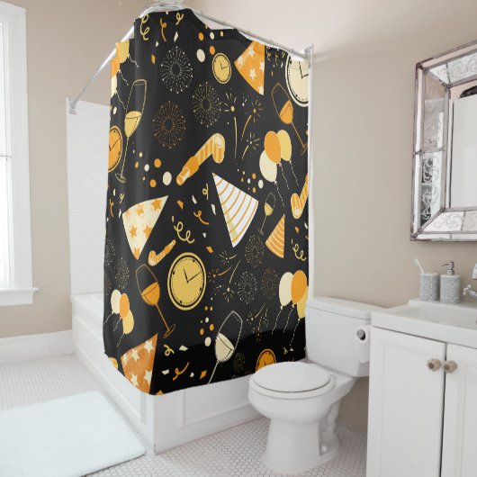 Neujahrstag Duschvorhang (Beispiel)