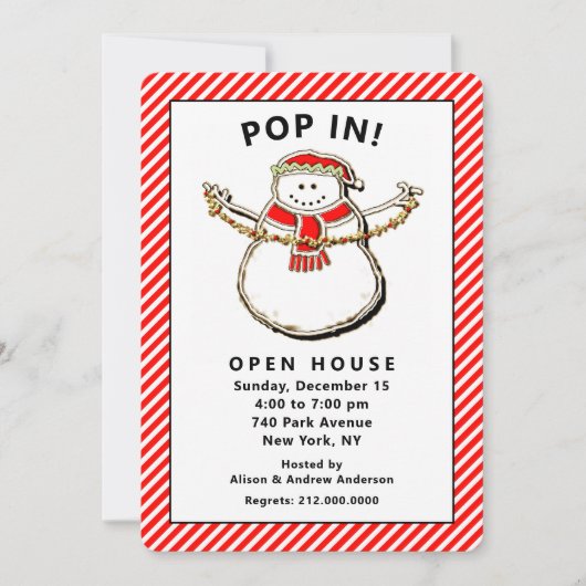 Neujahrstag Einladung (Vorderseite)