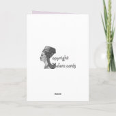 Neujahrstag Feiertagskarte (Rückseite)