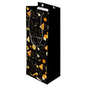 Neujahrstag Geschenktüte Für Weinflaschen (Rückseite Schrägansicht)