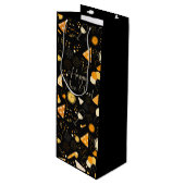 Neujahrstag Geschenktüte Für Weinflaschen (Vorderseite Schrägansicht)