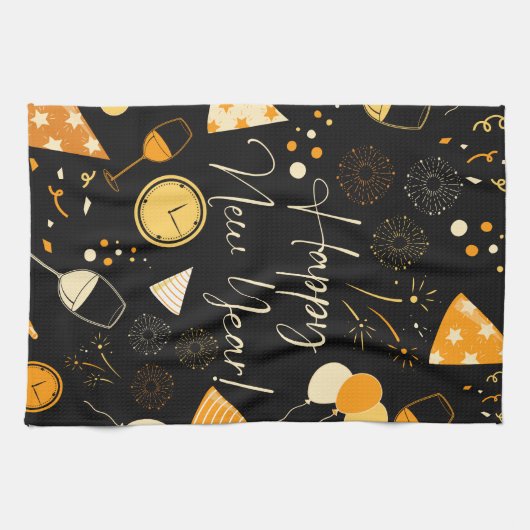 Neujahrstag Geschirrtuch (Horizontal)