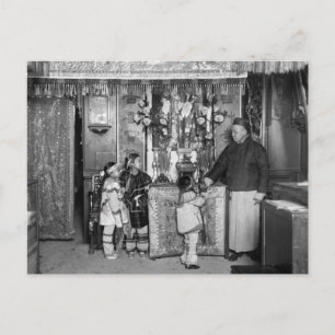 Neujahrstag in China, Anfang der 1900er Jahre Feiertagspostkarte