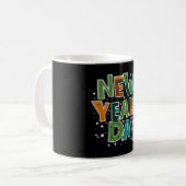 Neujahrstag Kaffeetasse (Vorderseite Links)