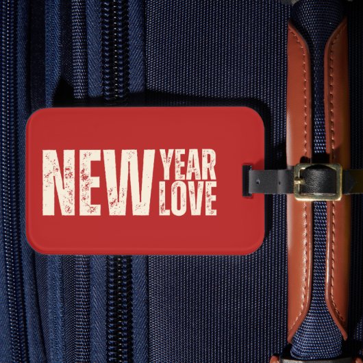 Neujahrstag - Neue Liebe Gepäckanhänger (Vorderseite Insitu 4)