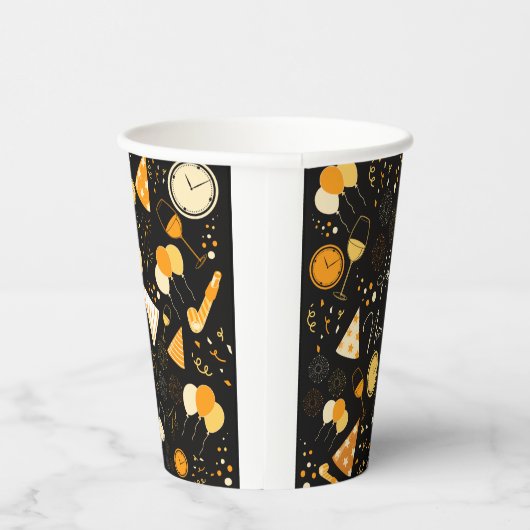 Neujahrstag Pappbecher (Rechts)