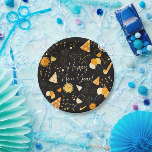 Neujahrstag Pappteller (Party)