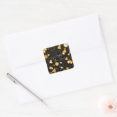 Neujahrstag Quadratischer Aufkleber (Umschlag)