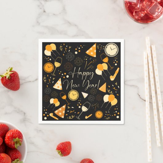 Neujahrstag Serviette (Beispiel)