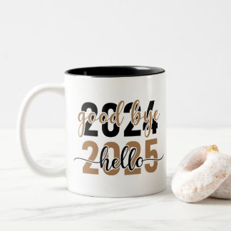 Neujahrstag Zweifarbige Tasse