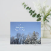 Neujahrstagung Feiertagspostkarte (Stehend Vorderseite)