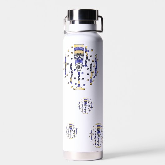 Neujahrstoast Trinkflasche (Rückseite)