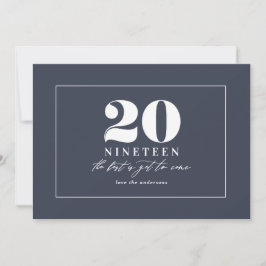 Neujahrstypografie Feiertagskarte