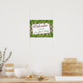Neujahrsunterschrift "Green Red Kariert & Pine Bra Poster (Küche)