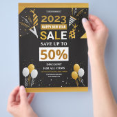 Neujahrsverkauf Flyer (Hand)