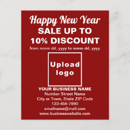 Neujahrsverkauf für den roten Flyer