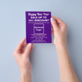 Neujahrsverkauf im Lila Flyer (Gruppe)