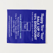 Neujahrsverkauf in Blue Tapestes Wandteppich (Vorderseite (Horizontal))