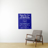 Neujahrsverkauf in Blue Tapestes Wandteppich (Beispiel)
