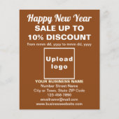 Neujahrsverkauf in Brown Flyer (Vorne)