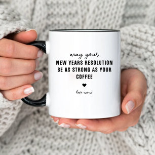 Neujahrsvorsatz Silvester Humor Lustig Tasse