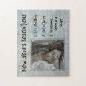 Neujahrsvorsätze Eichhörnchen-Jigsaw-Puzzle Puzzle (Vertikal)