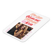 Neujahrswünsche und Mitternachtsküsse-Skript-Foto Magnet (Linke Seite)